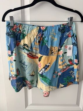 Old Navy high waisted crinkle gauze playa vacation shorts nwt